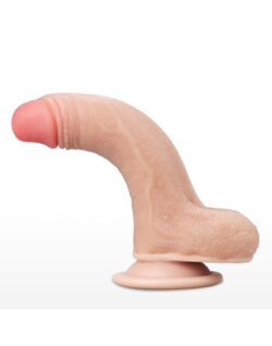 LOVETOY - SLIDING SKIN DILDO 7" / 18 CM - NUDE - Image 4